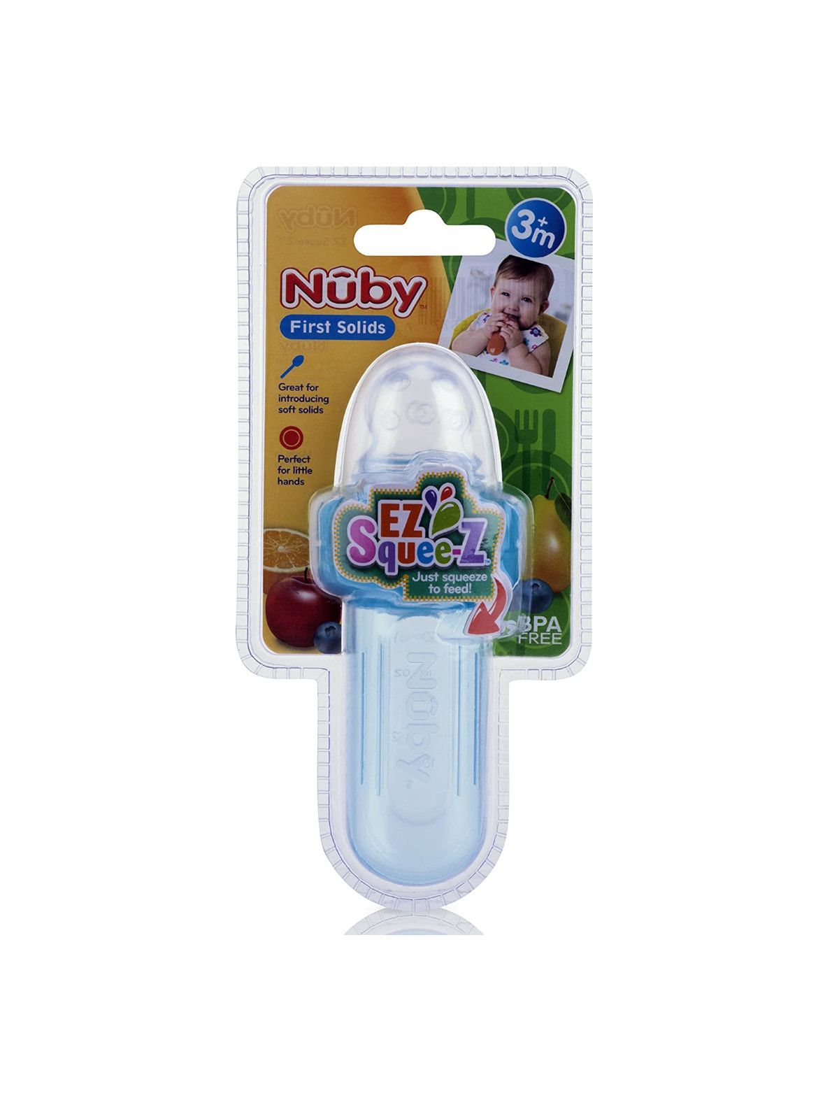 Mini squeeze feeder 40 ml con cappuccio igienico <strong>colori assortiti</strong> - Nuby