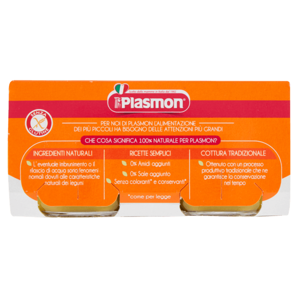 Plasmon - omogeneizzato  legumi verdi - 2x80g - Plasmon