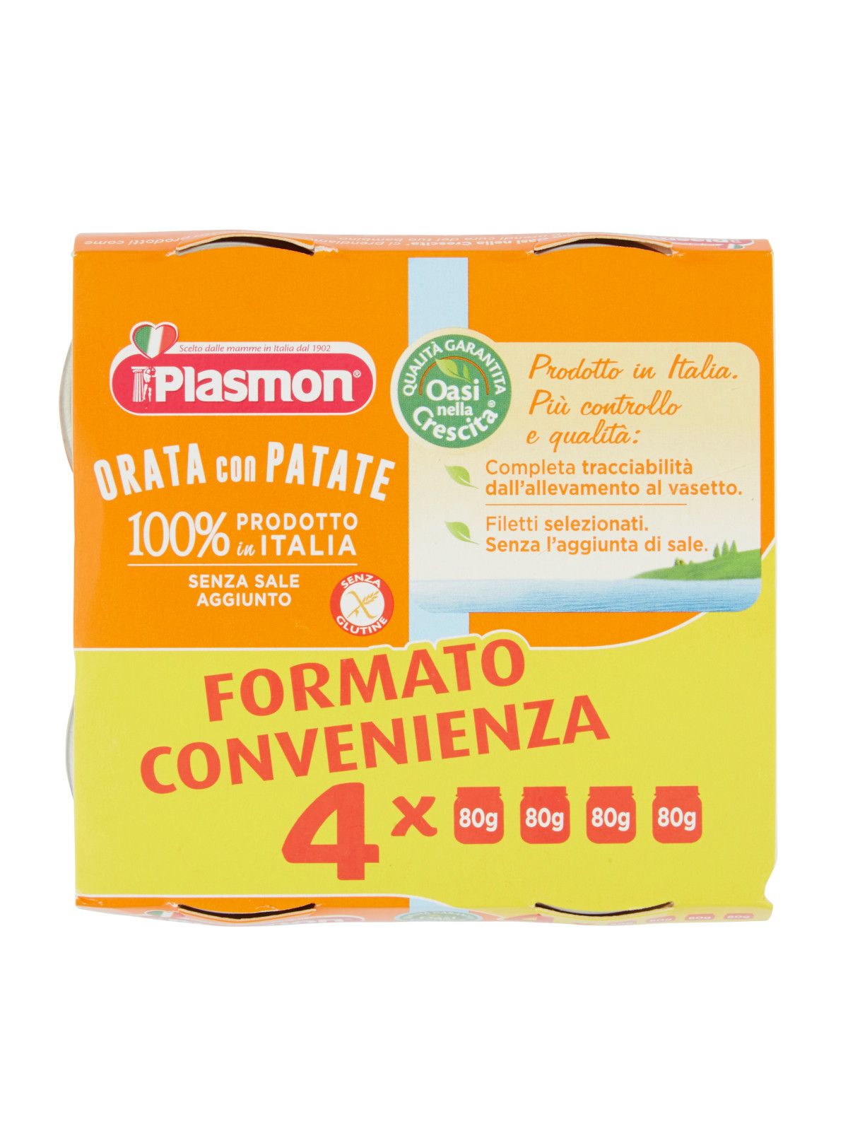 Plasmon - omogeneizzato orata - 4x80g - Plasmon