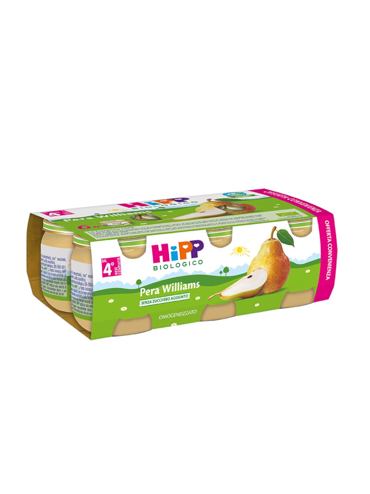 Omogeneizzato pera williams 100% 6x80g - Hipp