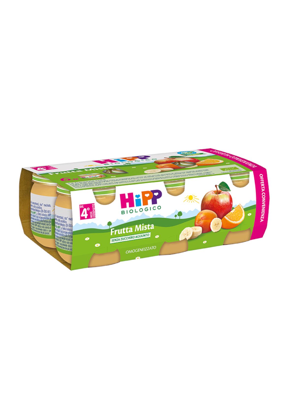 Omogeneizzato frutta mista 100% 6x80g - Hipp