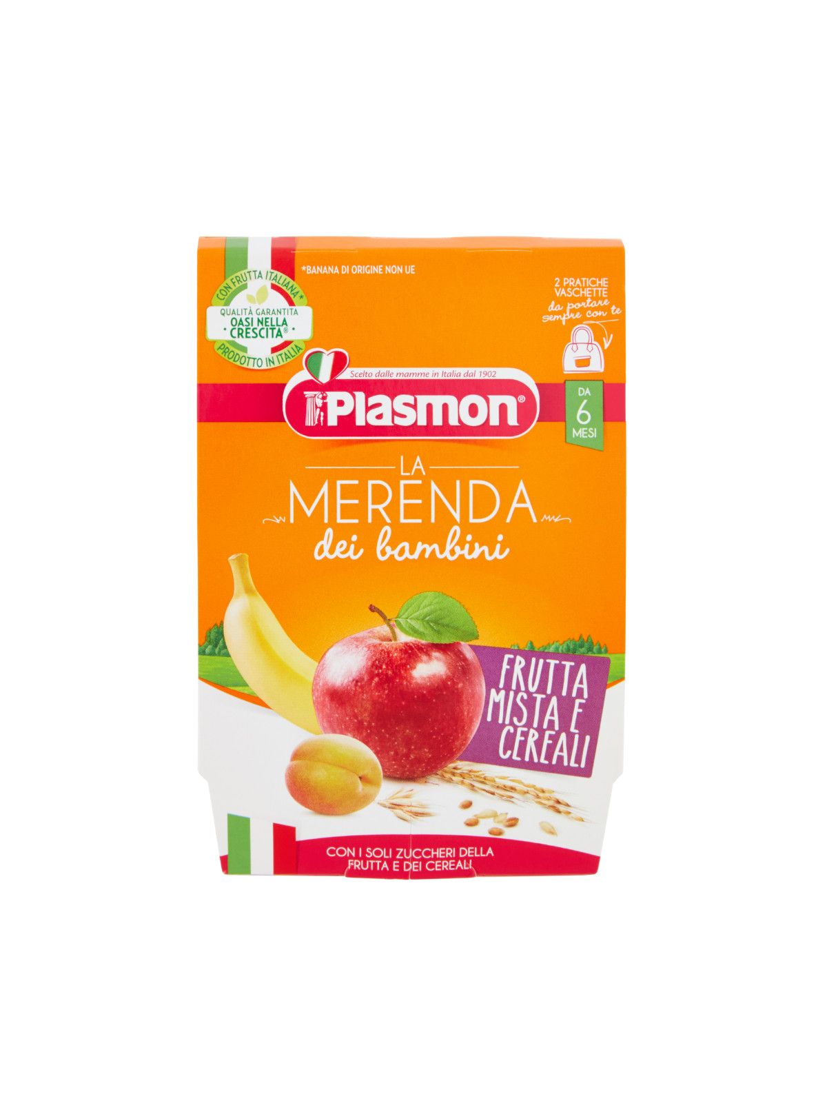 Plasmon - merende frutta - cereali - 2x120g - Plasmon