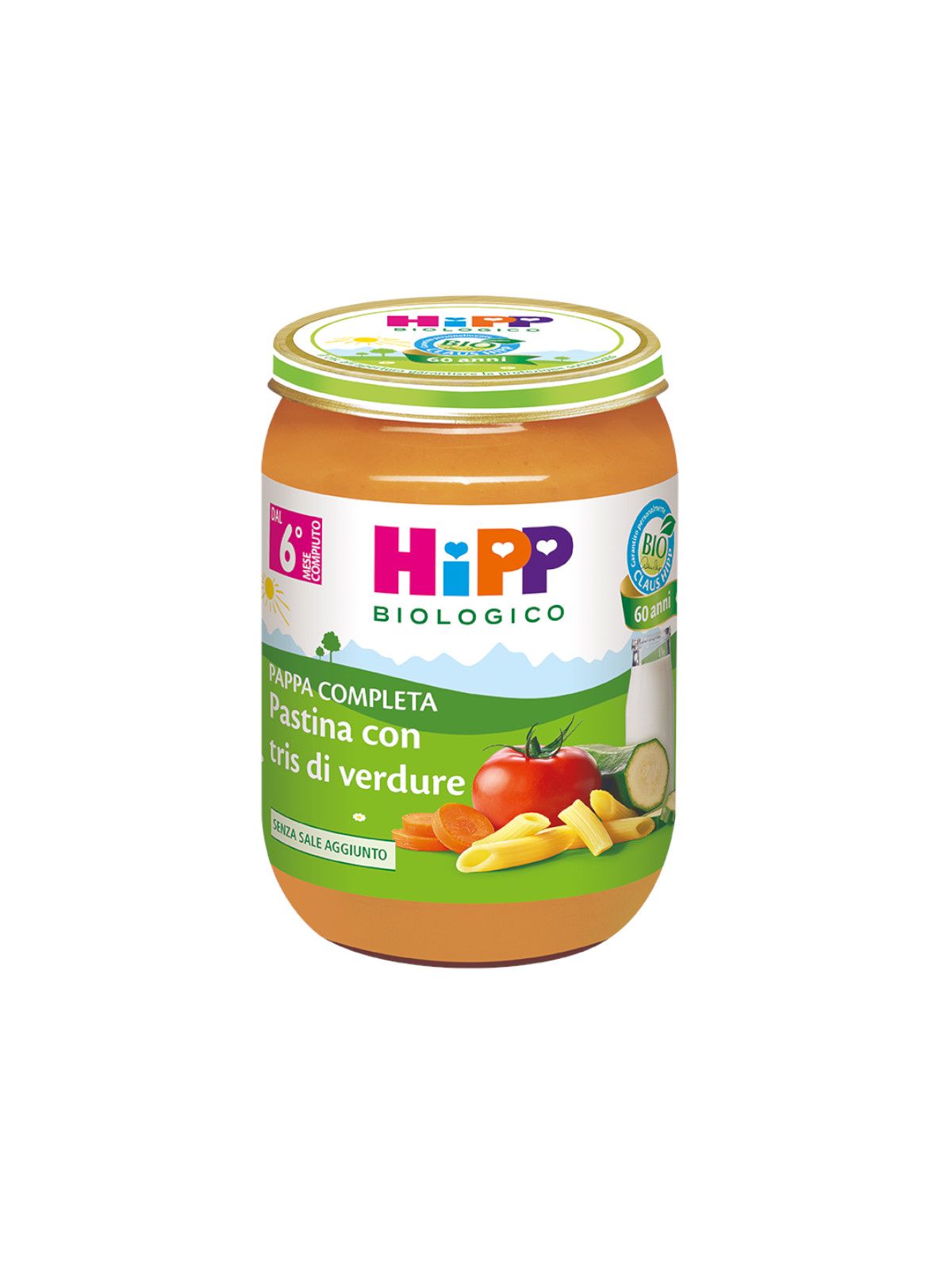 Pappa pronta pastina tris di verdure 190g - Hipp