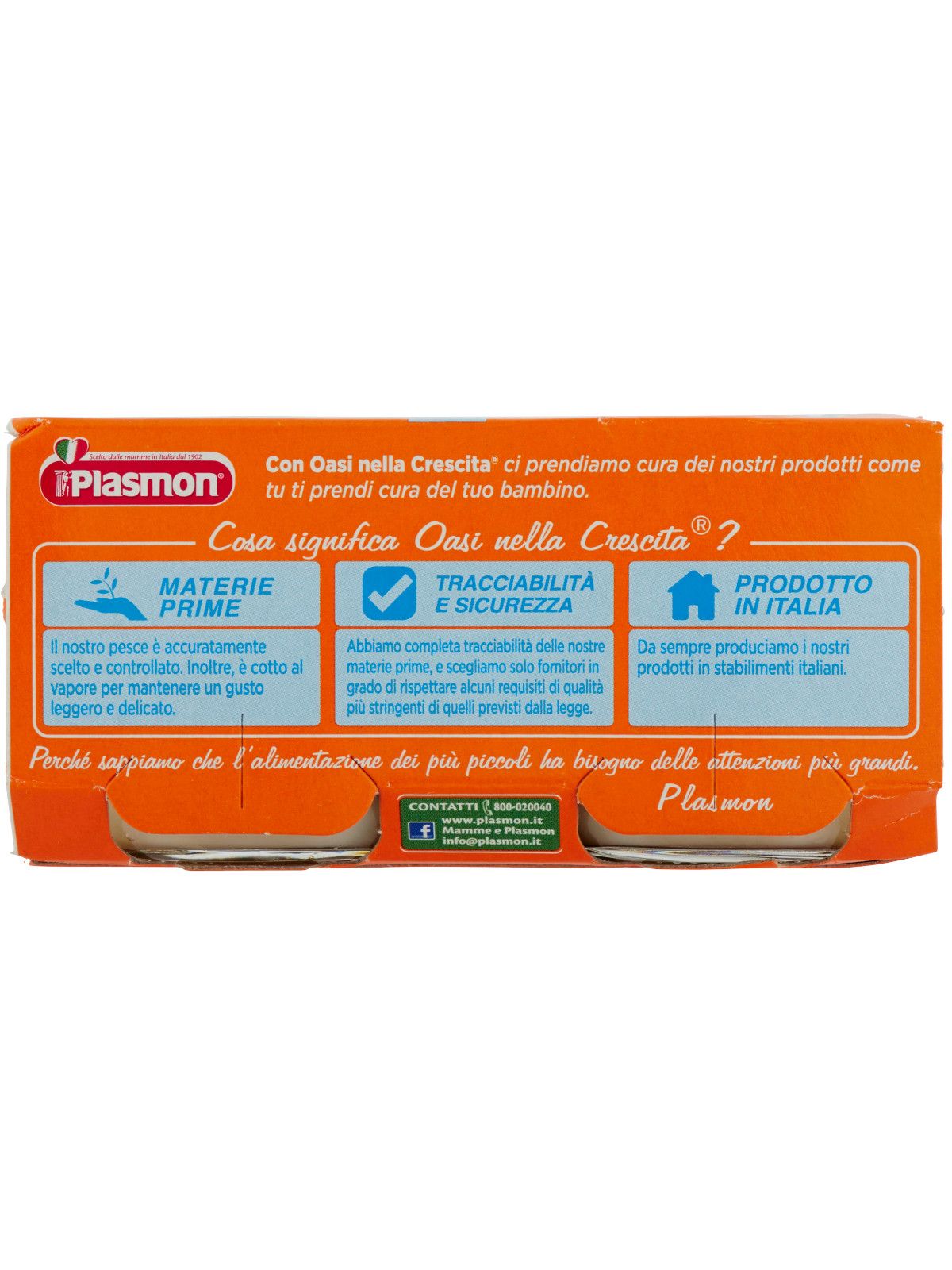 Plasmon - omogeneizzato nasello - patate - 2x80g - Plasmon