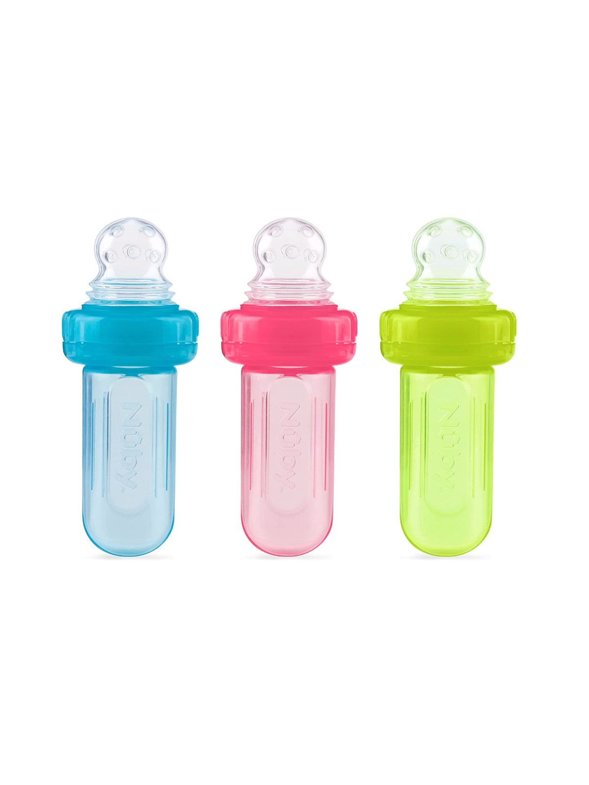 Mini squeeze feeder 40 ml con cappuccio igienico <strong>colori assortiti</strong> - Nuby