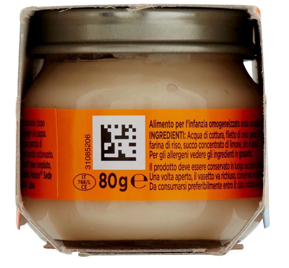 Plasmon - omogeneizzato orata - 4x80g - Plasmon