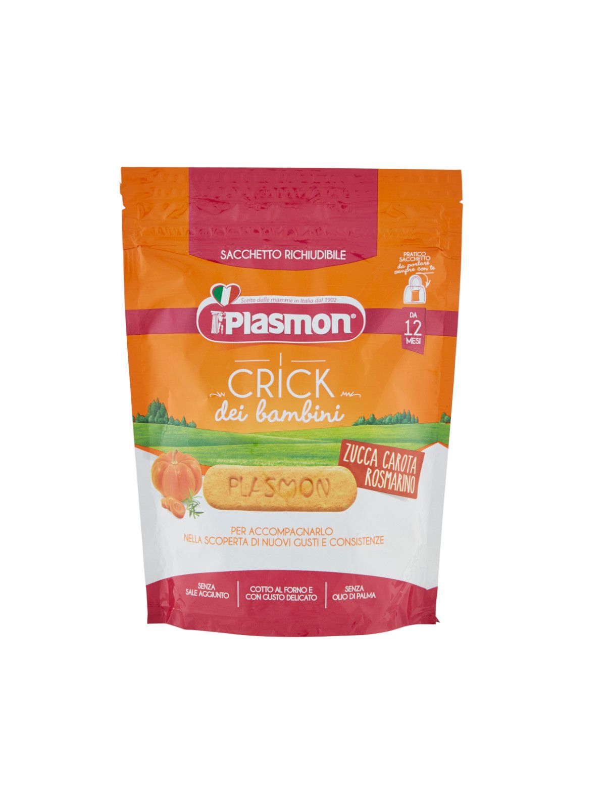 Plasmon - plasmon crick zucca, carota, rosmarino - 100g - Plasmon