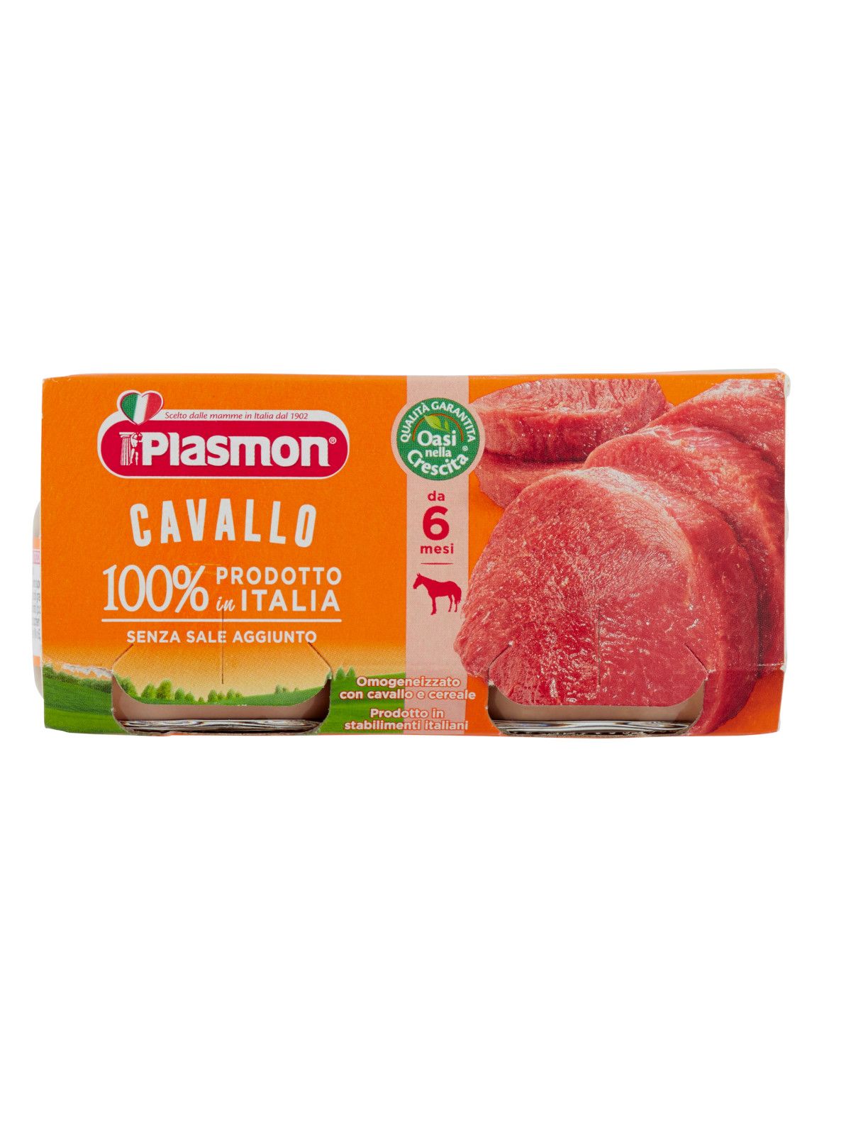 Plasmon - omogeneizzato cavallo - 2x80g - Plasmon