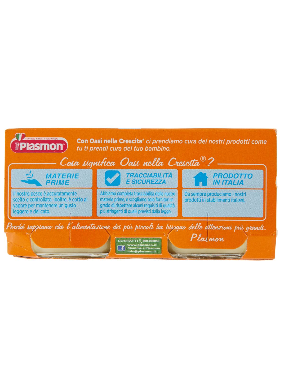Plasmon - omogeneizzato spigola con patate- 2x80g - Plasmon