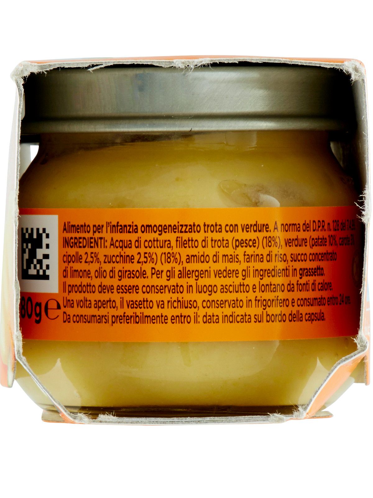 Plasmon - omogeneizzato trota - verdure - 2x80g - Plasmon