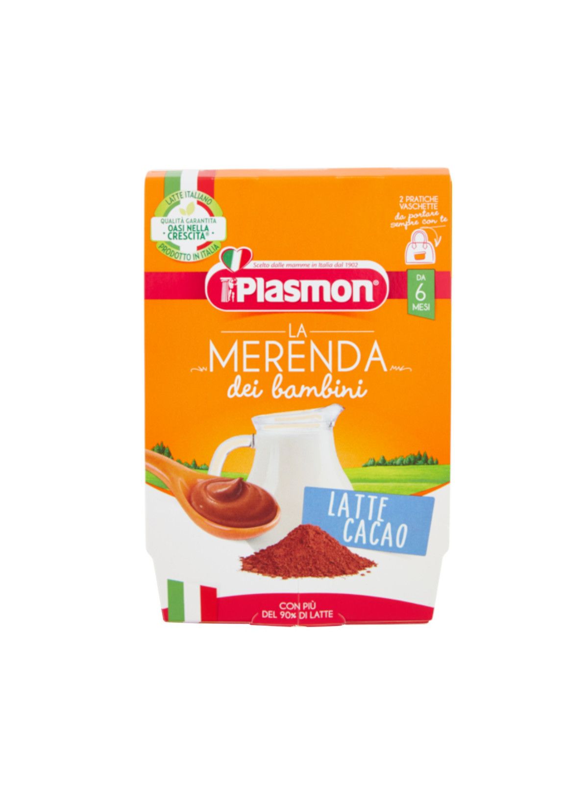 Plasmon - merenda latte cacao - 2x120g - Plasmon