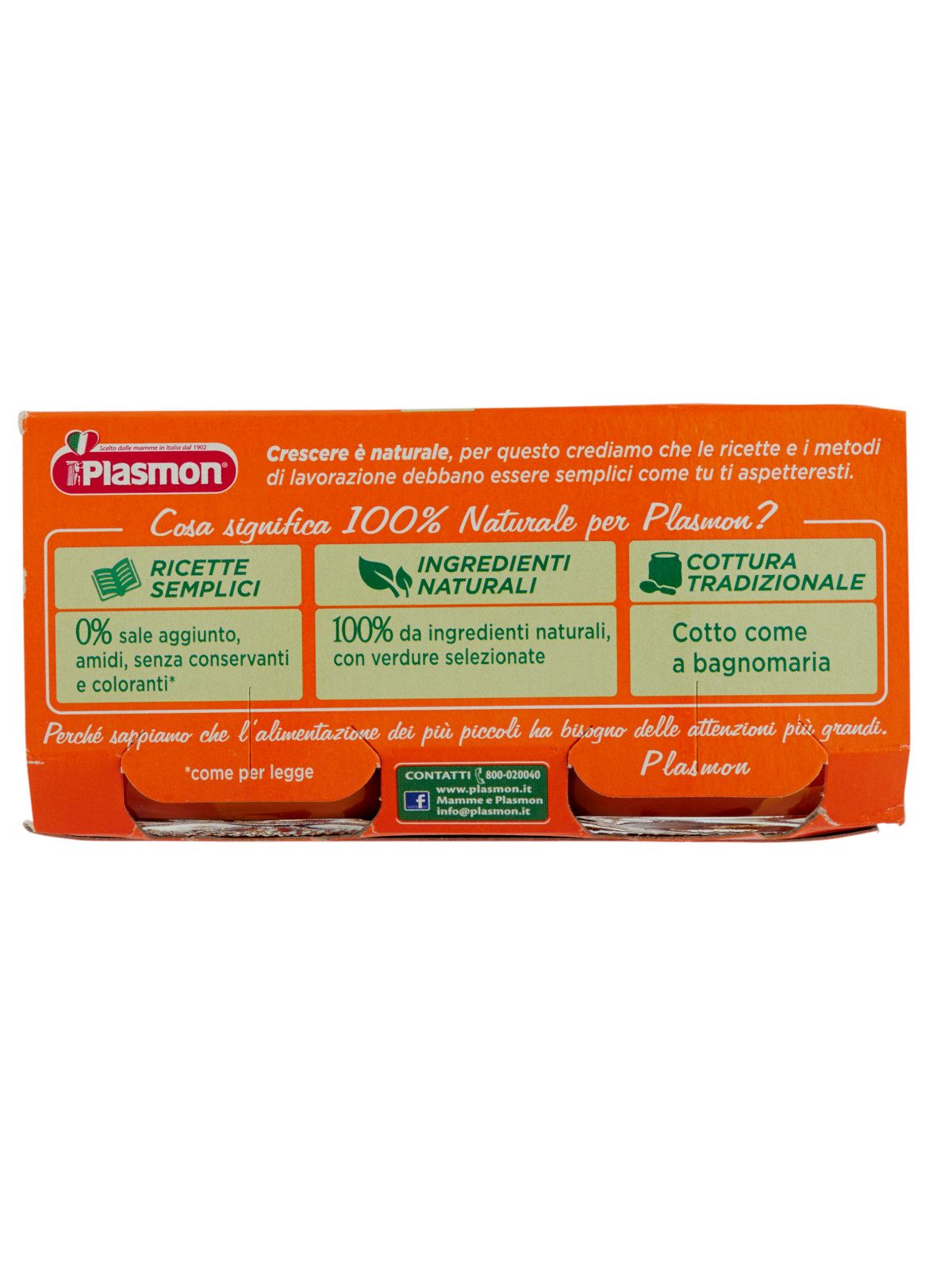 Plasmon - omogeneizzato carota - 2x80g - Plasmon