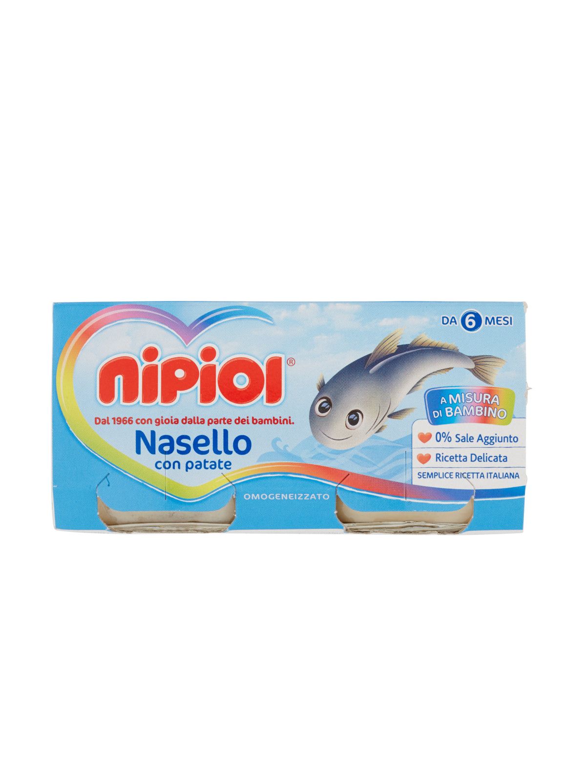 Nipiol - omogeneizzato nasello - 2x80g - Nipiol