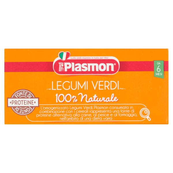 Plasmon - omogeneizzato  legumi verdi - 2x80g - Plasmon
