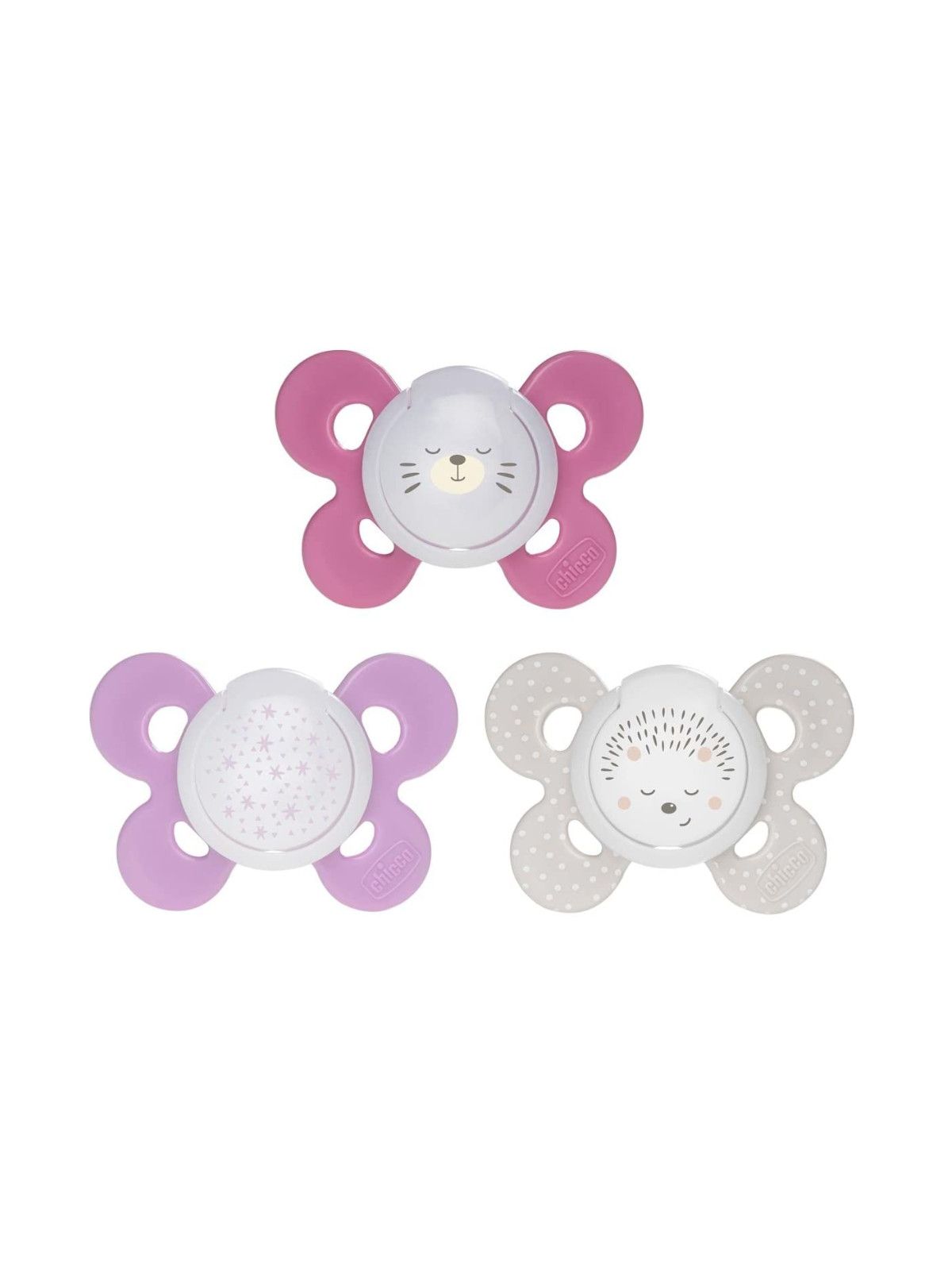 Succhietto comfort night girl silicone 16-36 mesi 2 pz - Chicco