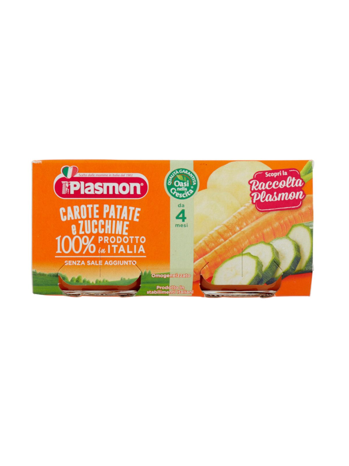 Plasmon - omogeneizzato carote, patate, zucchine - 2x80g - Plasmon