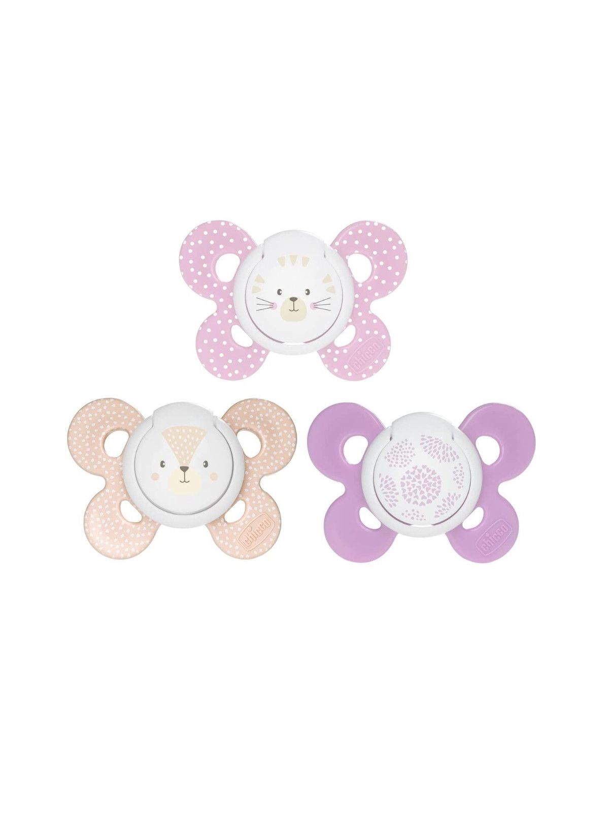 Succhietto comfort girl 6-16 mesi 2 pz <strong>colori assortiti</strong> - Chicco