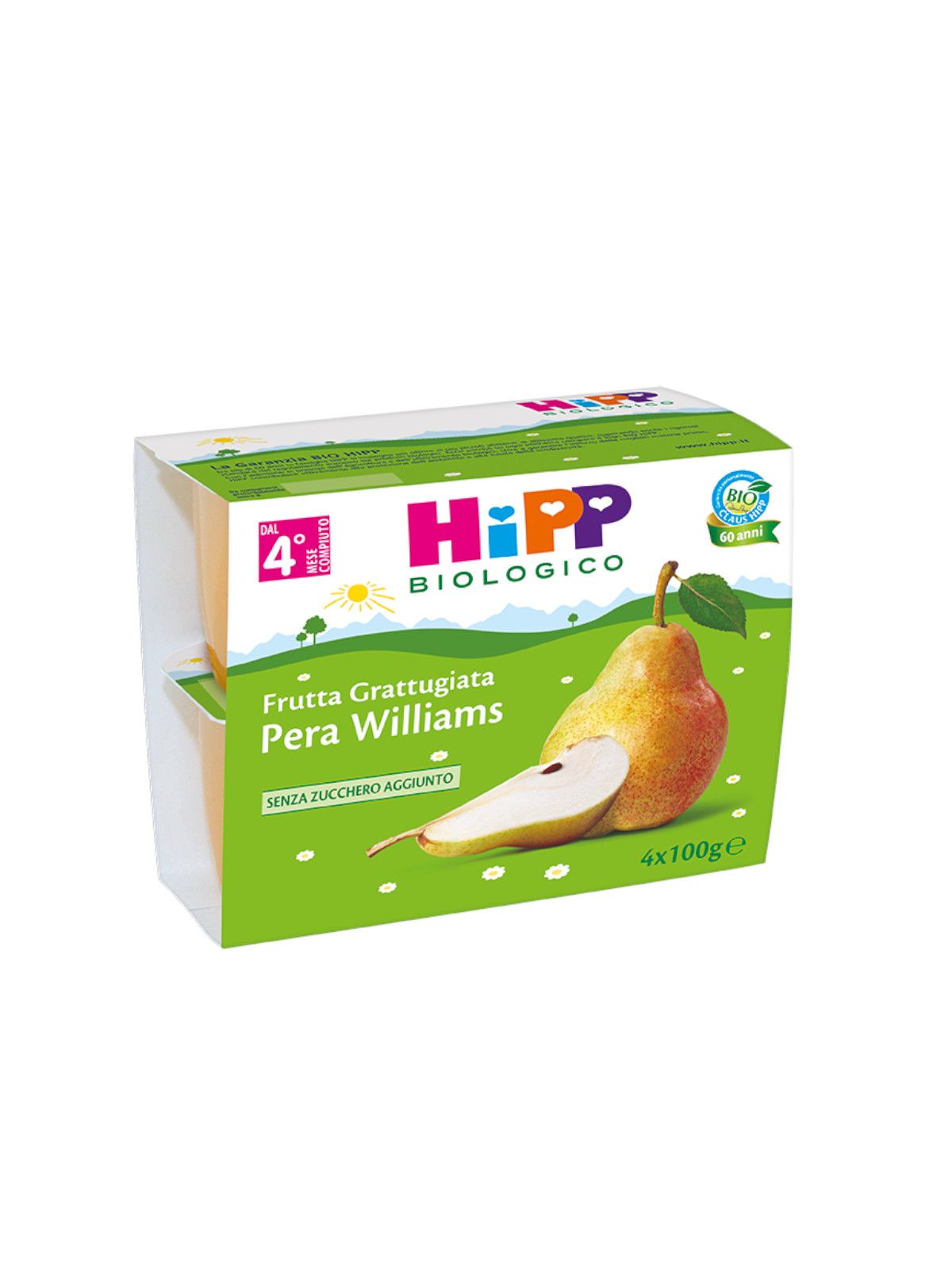 Frutta grattugiata pera williams 4x100g - Hipp