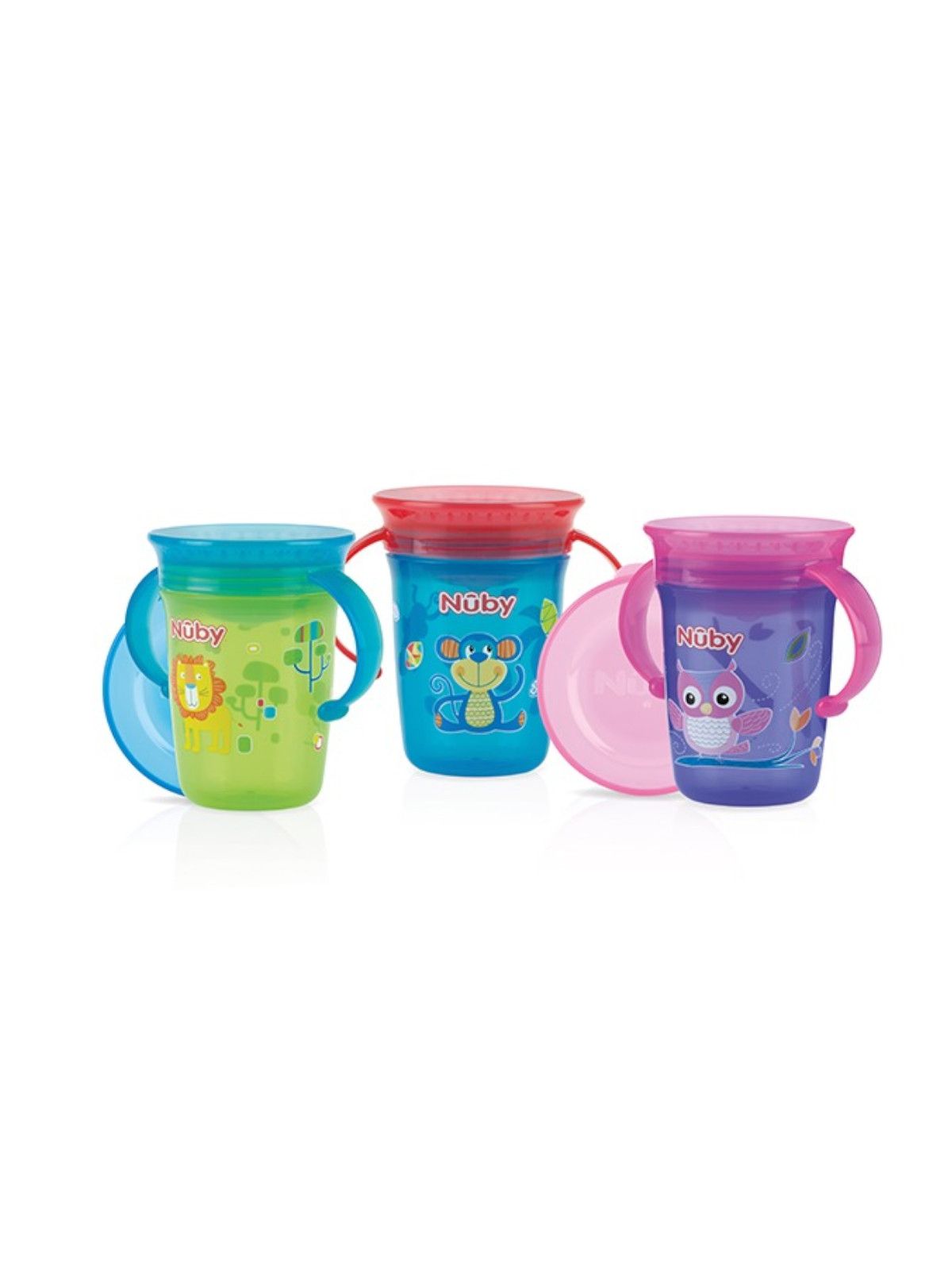 Tazza con manici 360° wonder cup 240 ml 6m+   <strong>colori assortiti</strong> - Nuby