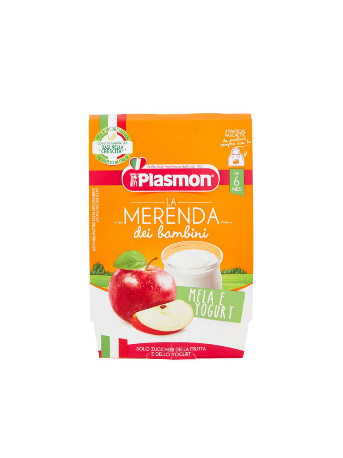 Plasmon - sapori di natura mela- yogurt- 2x120g - Plasmon