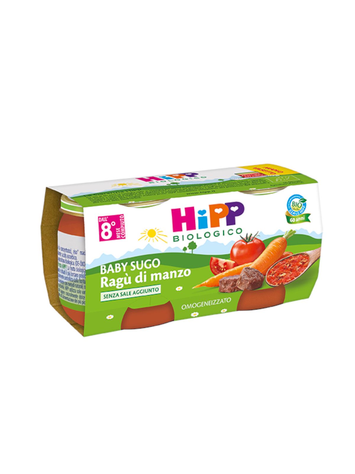Hipp - omogeneizzato sughetti ragù di manzo 2x80g - Hipp