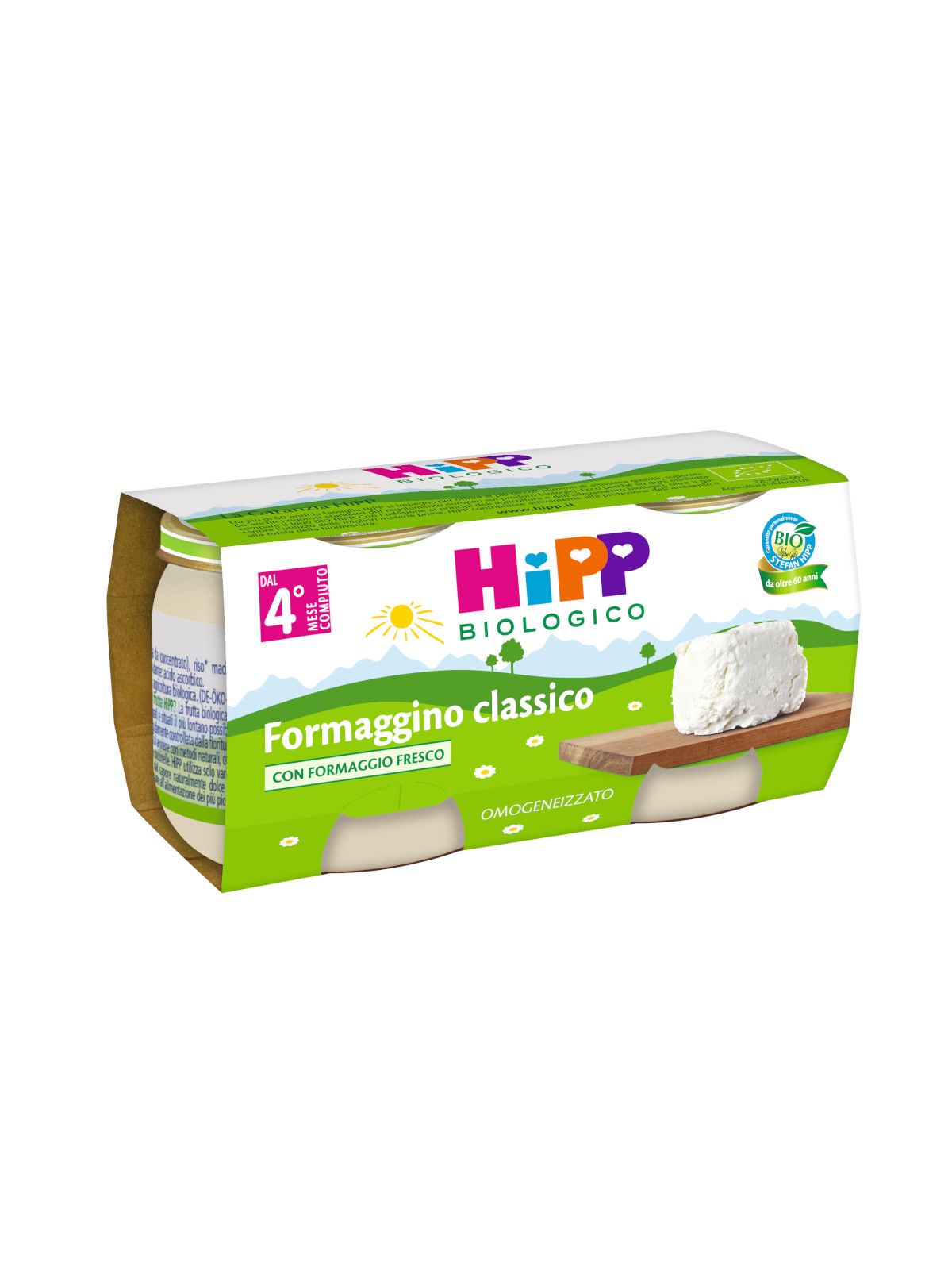 Hipp - omogeneizzato formaggino classico 2x80g - Hipp