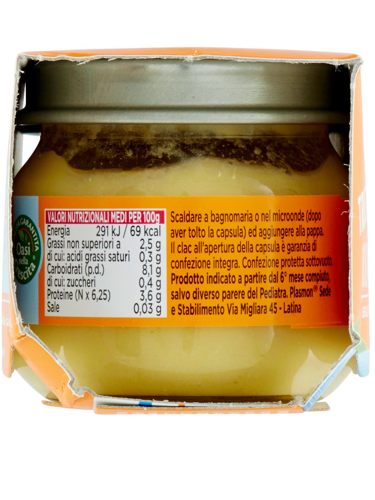 Plasmon - omogeneizzato trota - verdure - 2x80g - Plasmon