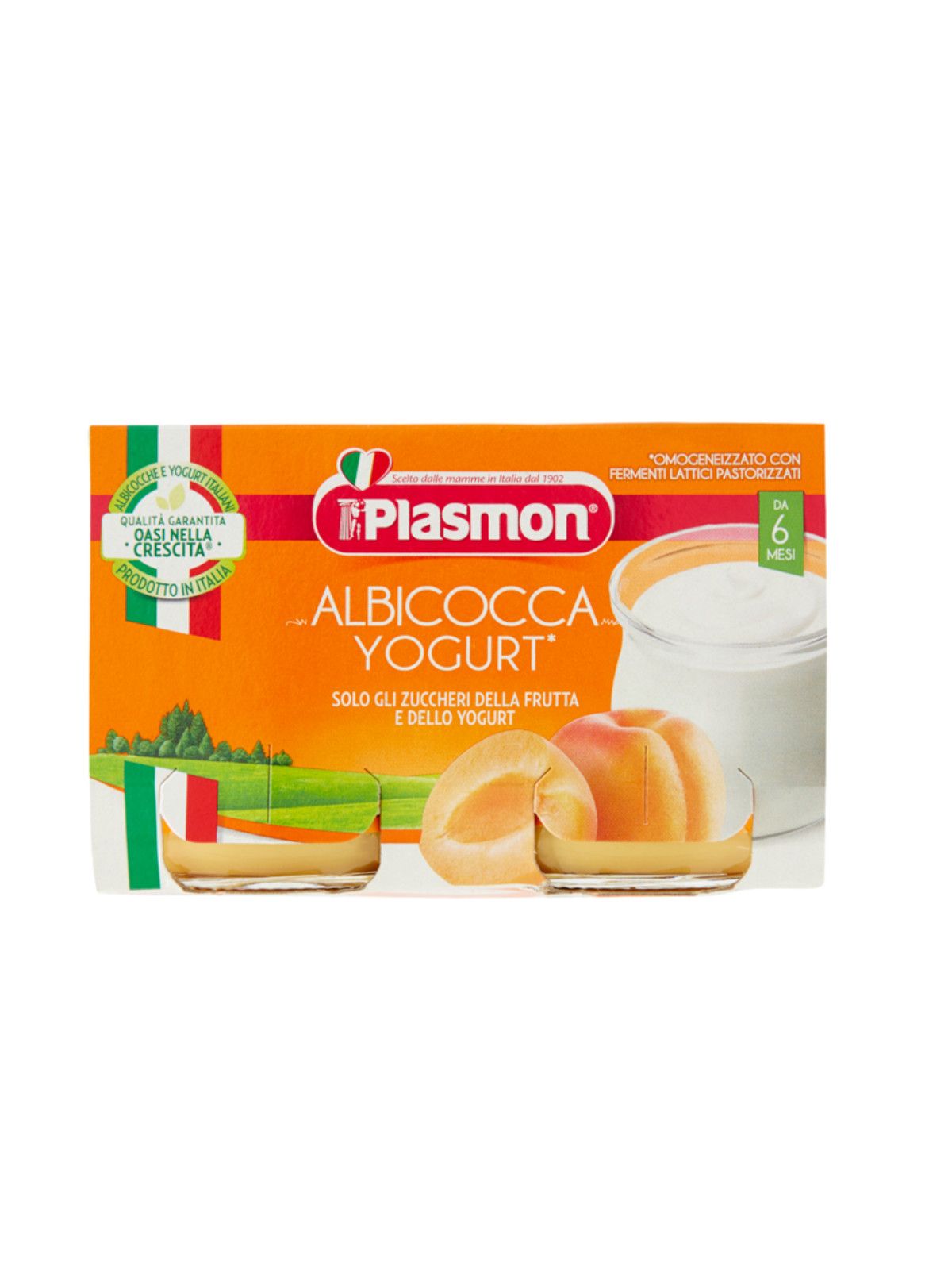 Plasmon - omogeneizzato yogurt albicocca - 2x120g - Plasmon