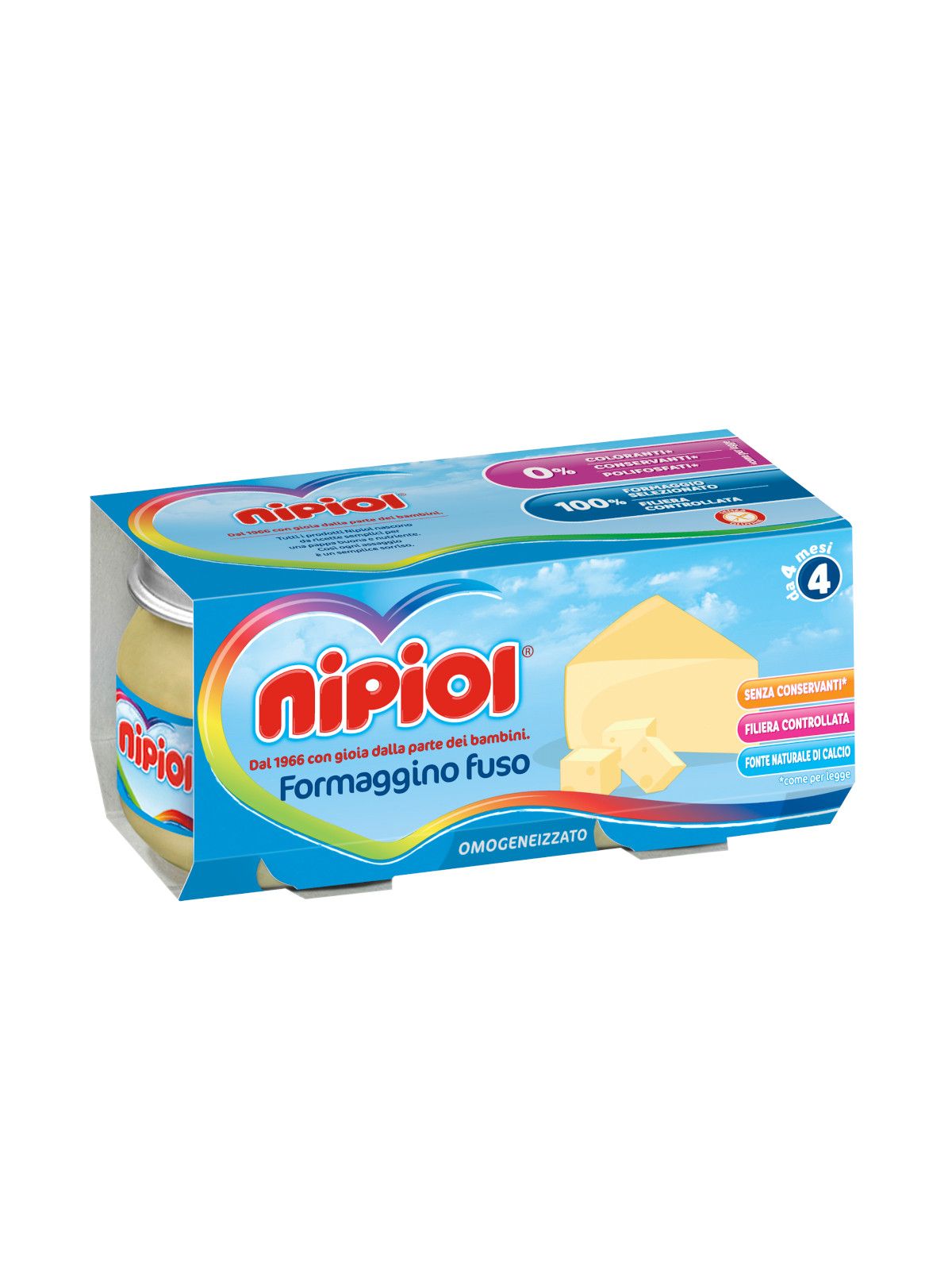 Nipiol - omo formaggino - 2x80g - Nipiol