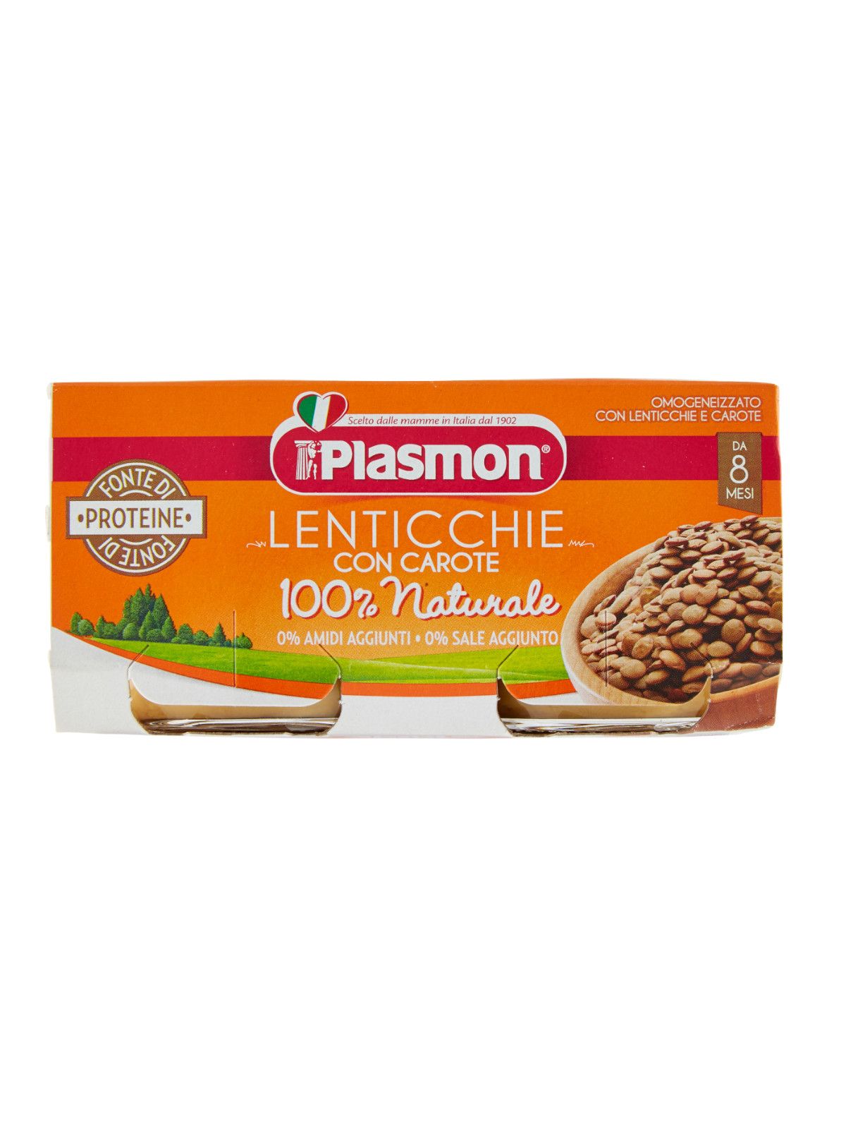 Plasmon - omogeneizzato lenticchie - 2x80g - Plasmon