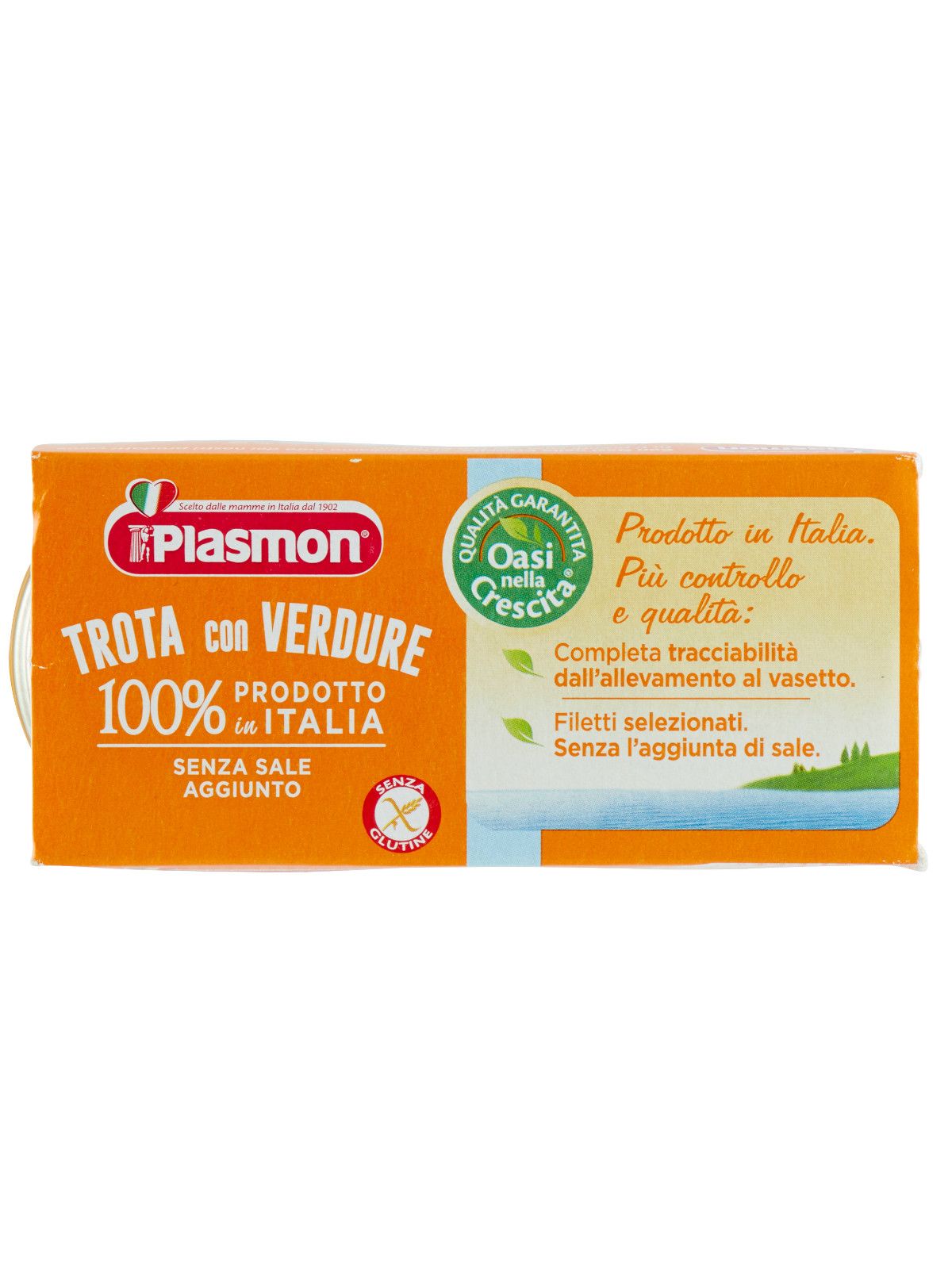 Plasmon - omogeneizzato trota - verdure - 2x80g - Plasmon