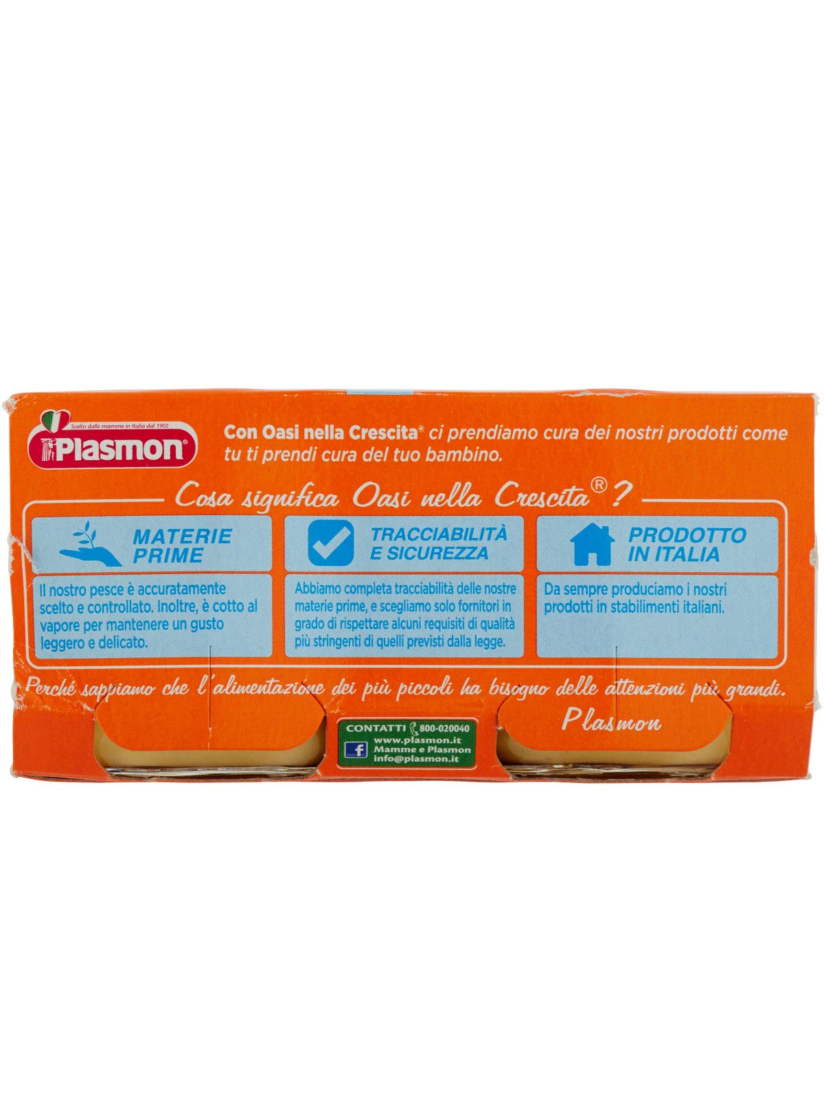 Plasmon - omogeneizzato salmone - verdure - 2x80g - Plasmon