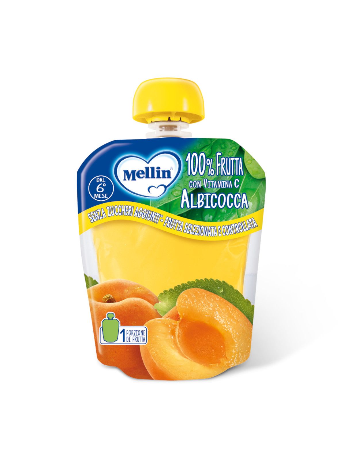 Mellin - pouch albicocca 90 gr - Mellin