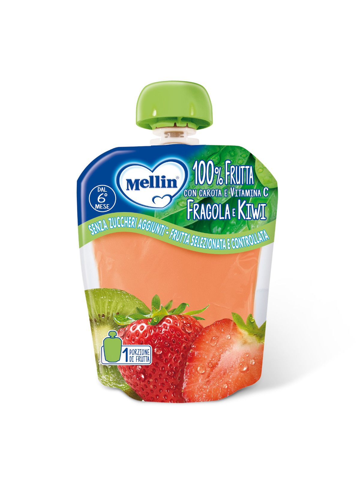 Mellin - pouch fragola kiwi 90 gr - Mellin