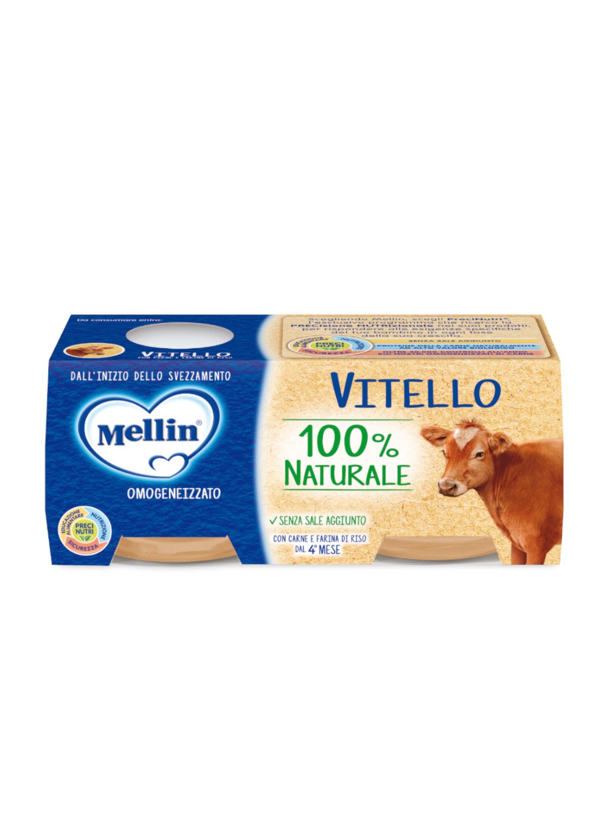 Mellin omogeneizzato vitello 2x80 gr - Mellin