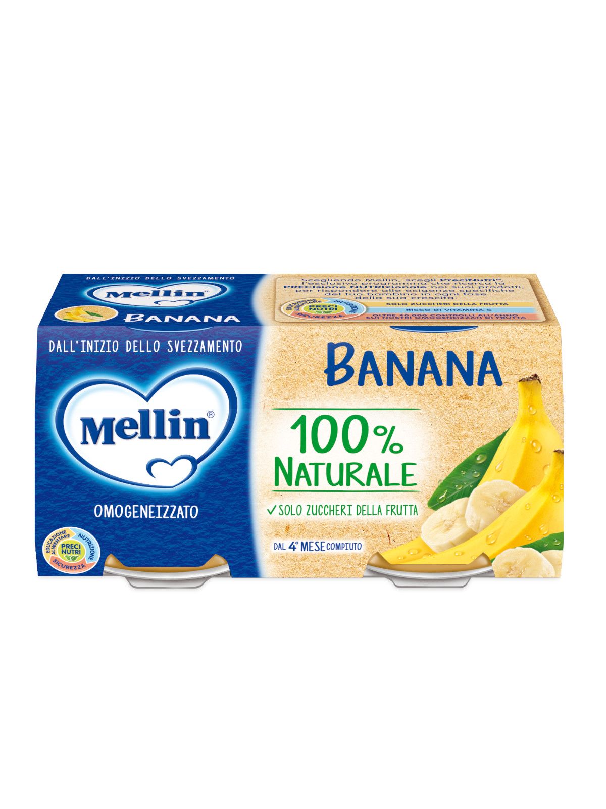 Mellin omogeneizzato banana 2x100 gr - Mellin
