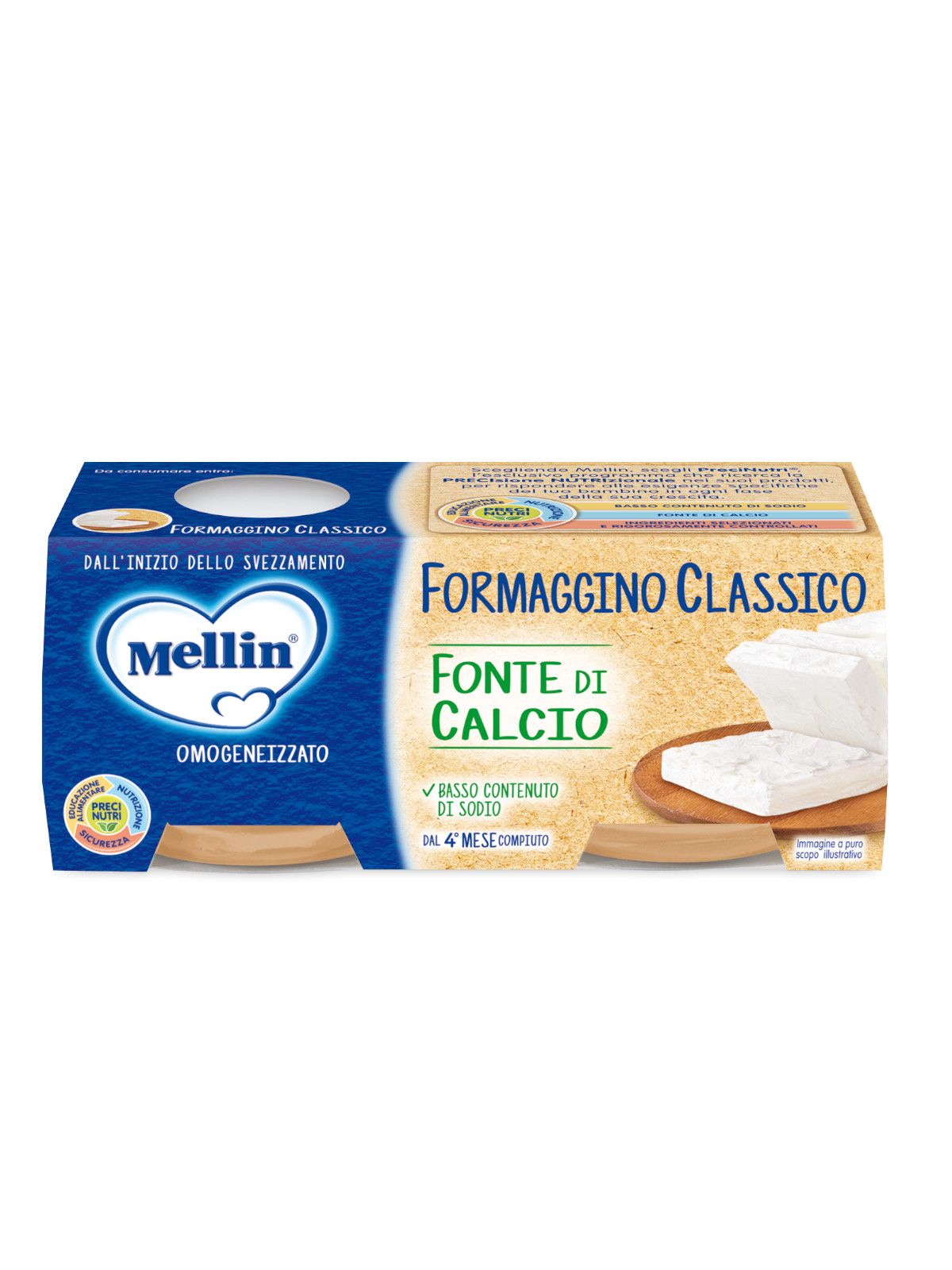 Mellin formaggino classico 2x80 gr - Mellin