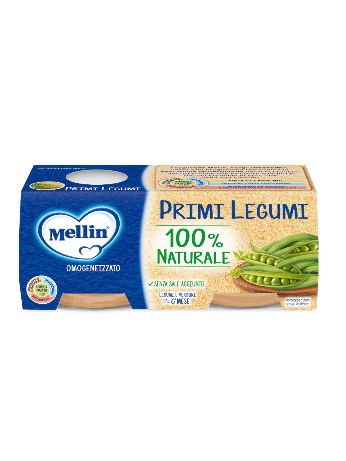 Mellin omogeneizzato primi legumi 2x80 gr - Mellin