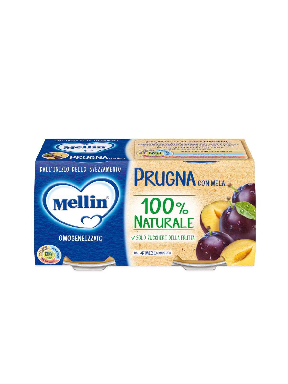 Mellin omogeneizzato prugna  2x100 gr - Mellin