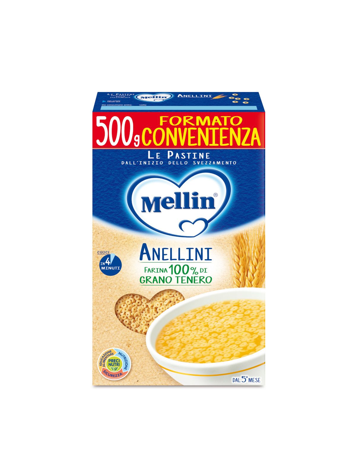 Mellin - pastina anellini 500 gr - Mellin