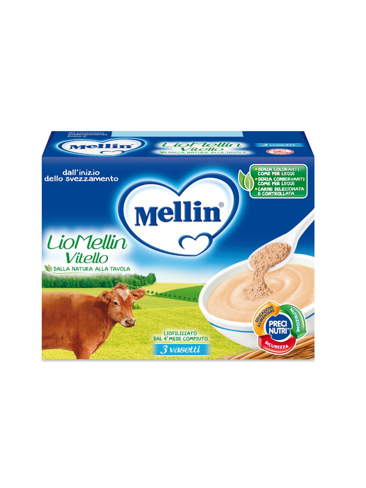 Mellin liofilizzato vitello 3x10 gr - Mellin