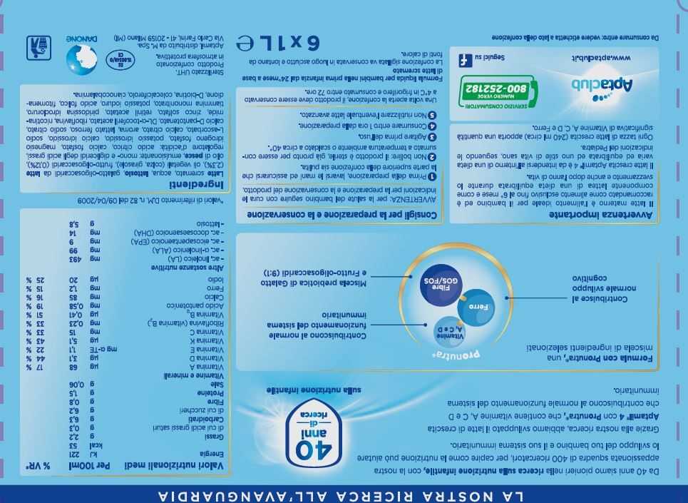 Aptamil - aptamil crescita 4 6x1 lt - Aptamil