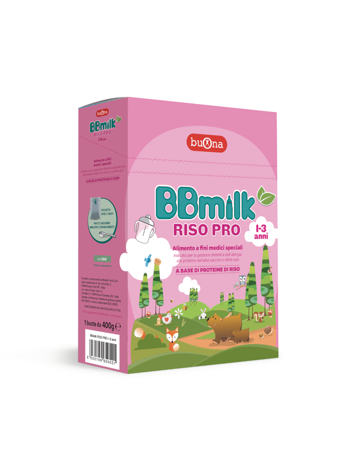 Bbmilk riso pro 1-3 anni 400 g - Buona
