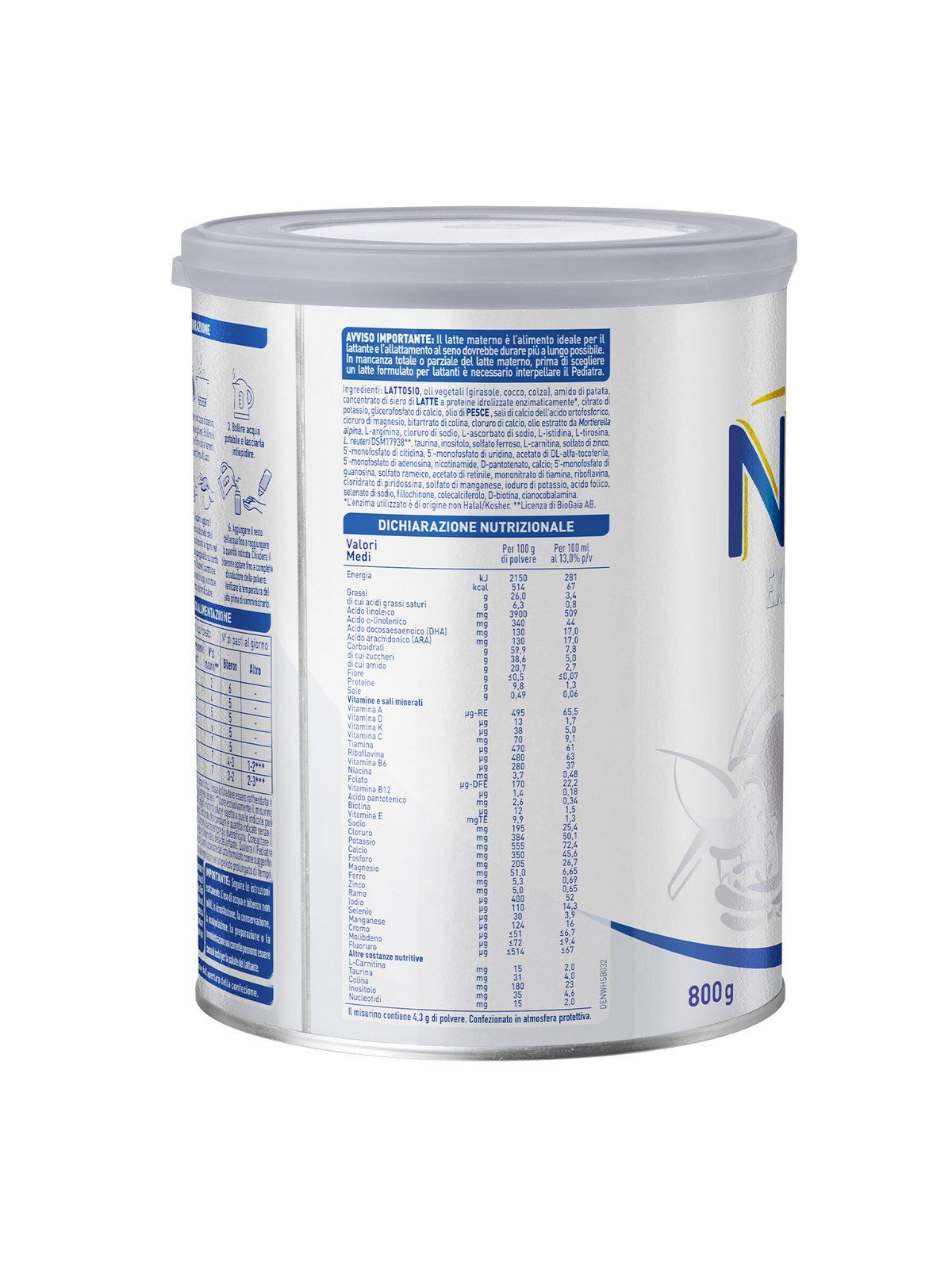 Nestlé nan ar anti-rigurgito, latta da 800g - Nestlé