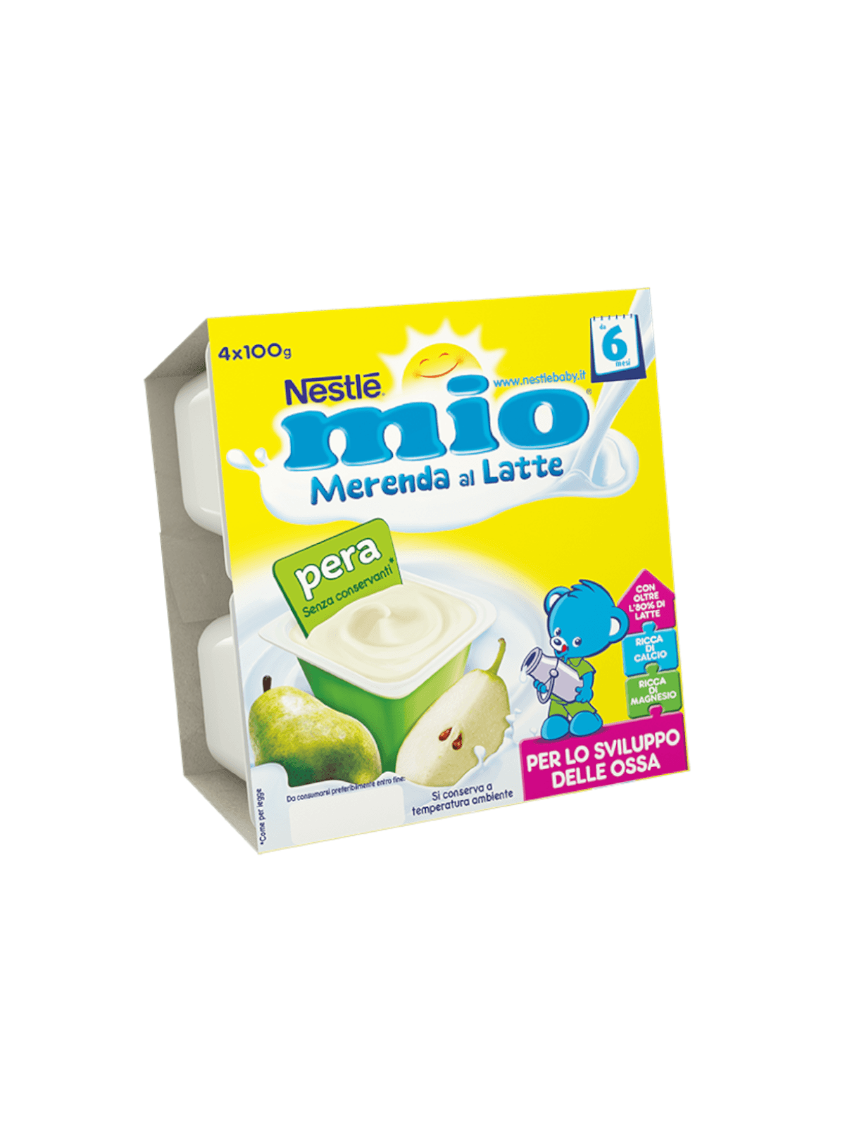 Nestle' - merenda lattea pera 4x100 gr - Nestlé