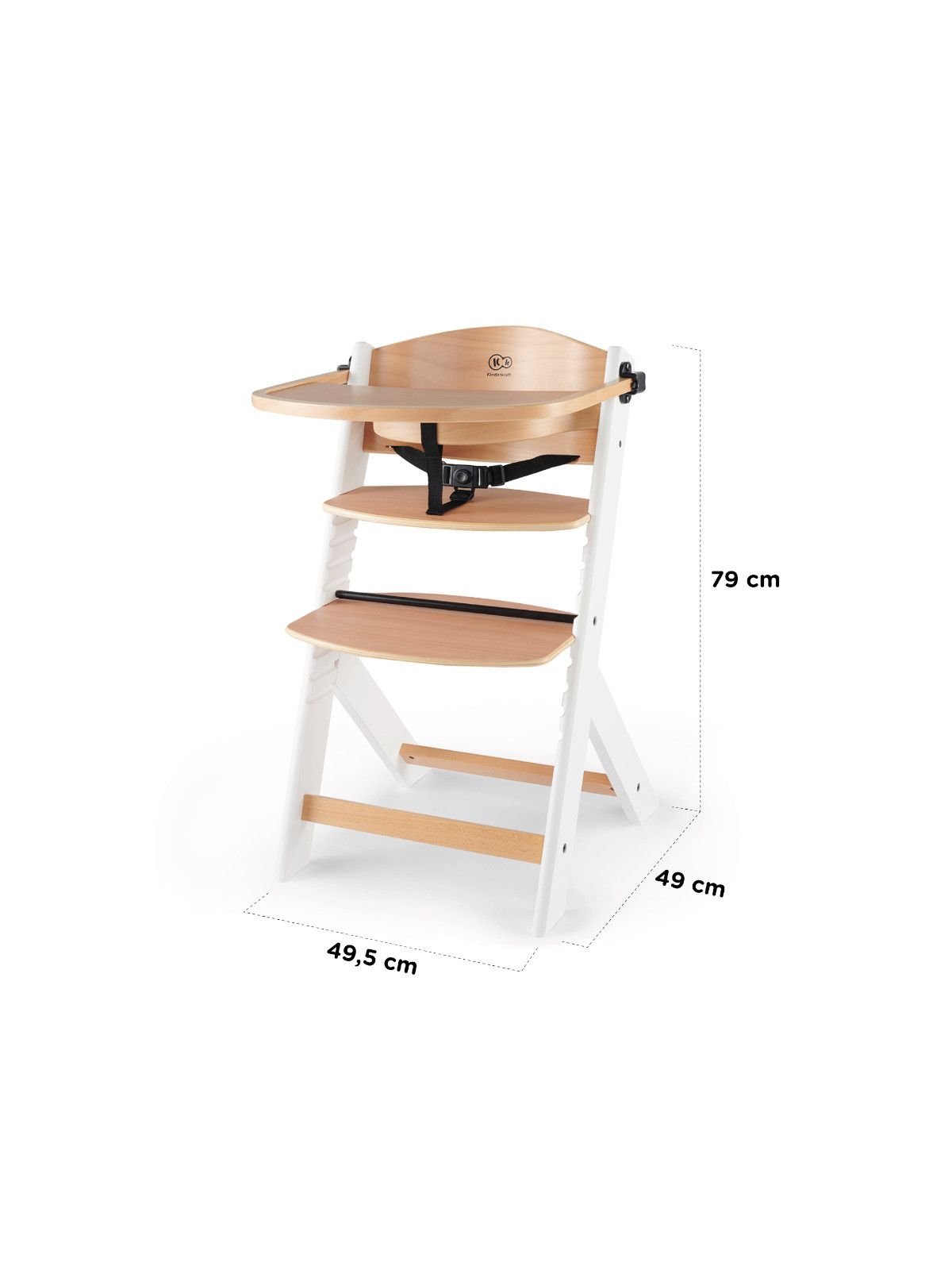 Kinderkraft - seggiolone enock bianco - KinderKraft