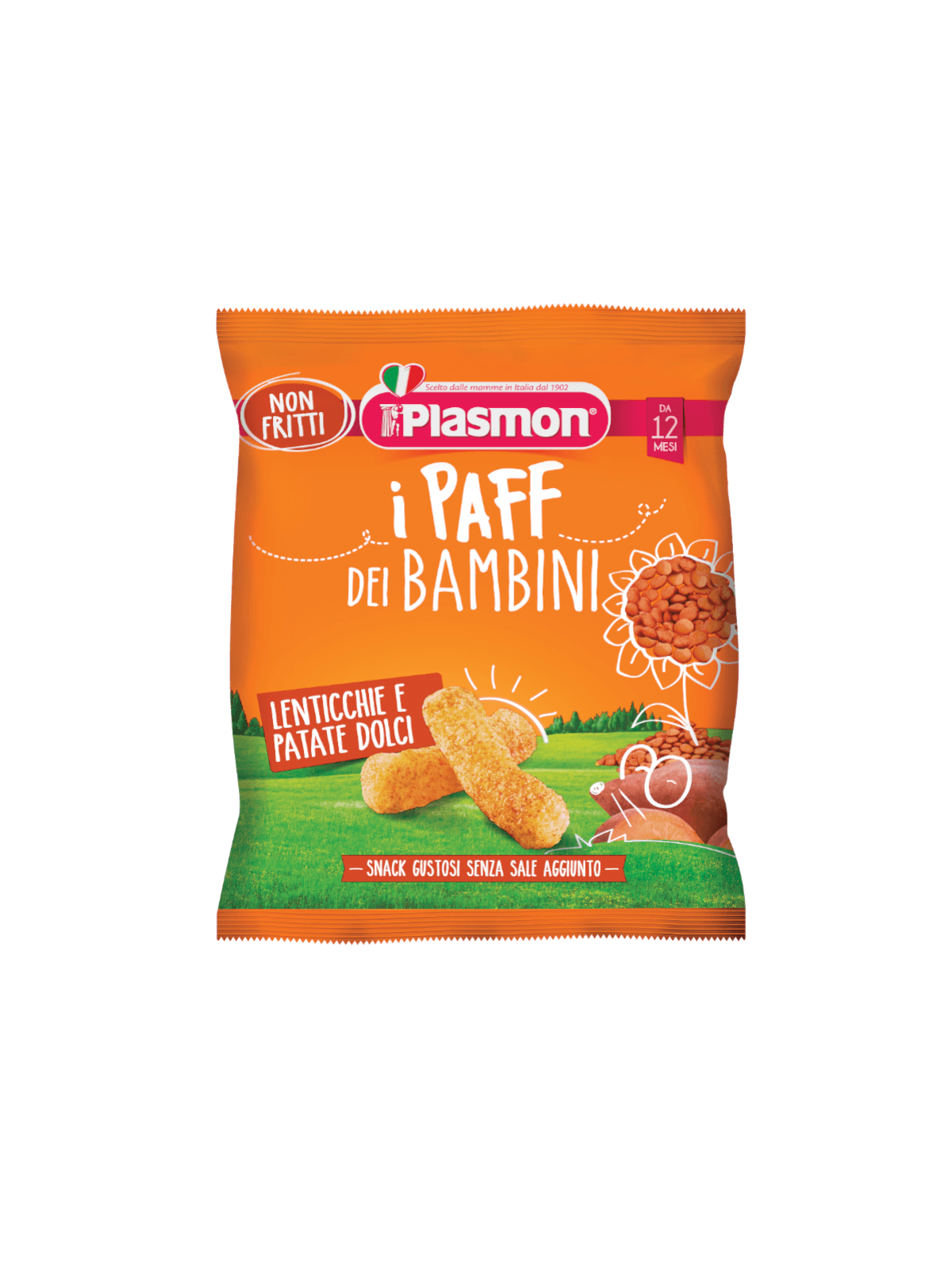 Plasmon - paff lenticchie e patate dolci 15 gr - Plasmon