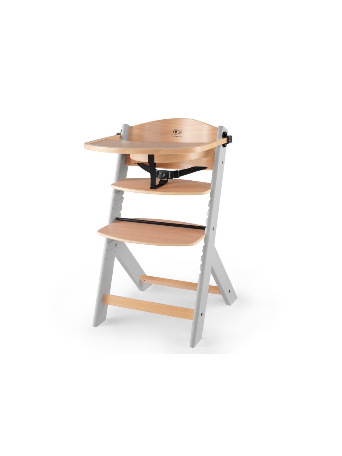 Kinderkraft - seggiolone pappa enock grigio - KinderKraft