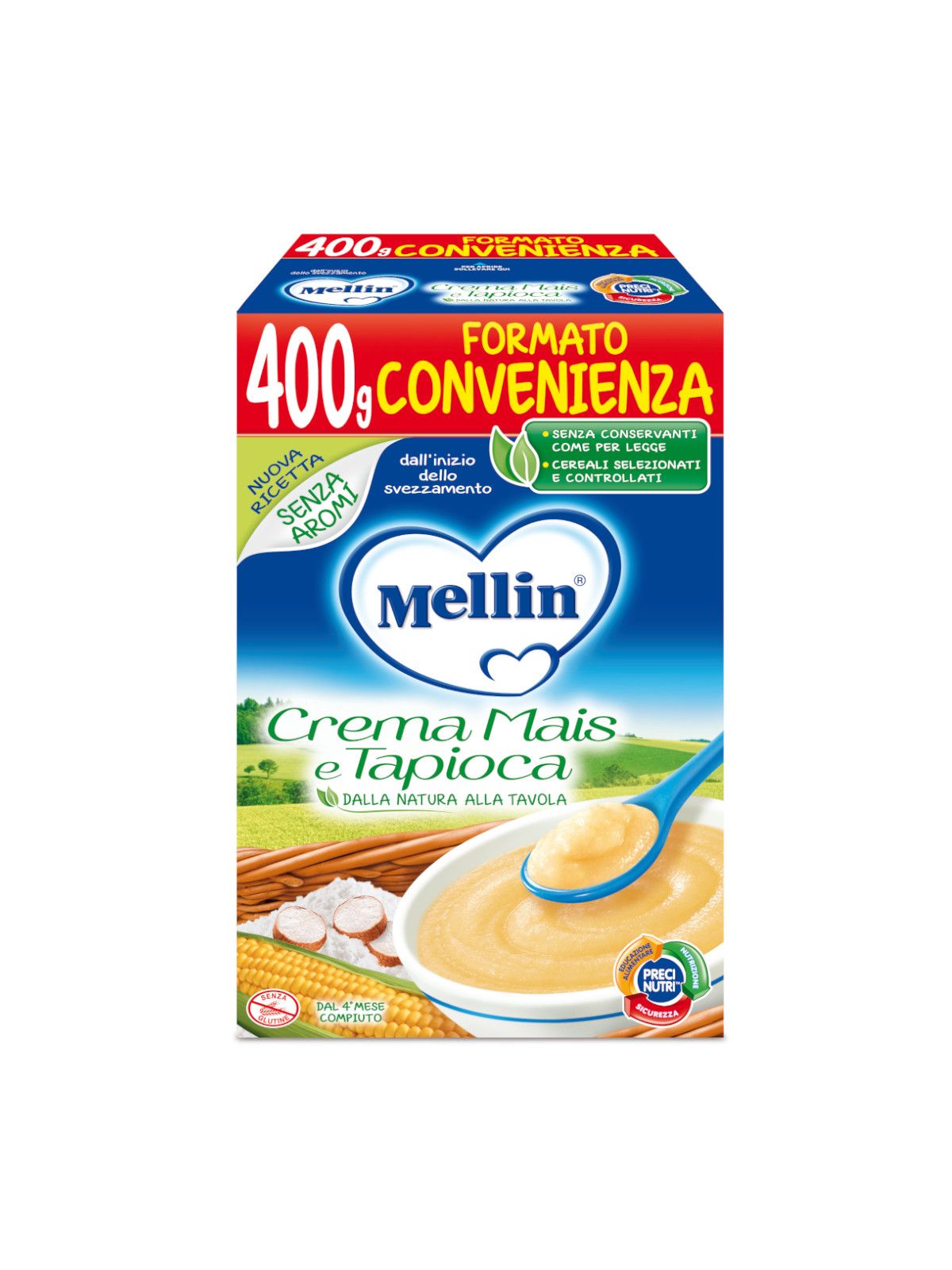 Mellin crema mais e tapioca 400 gr - Mellin