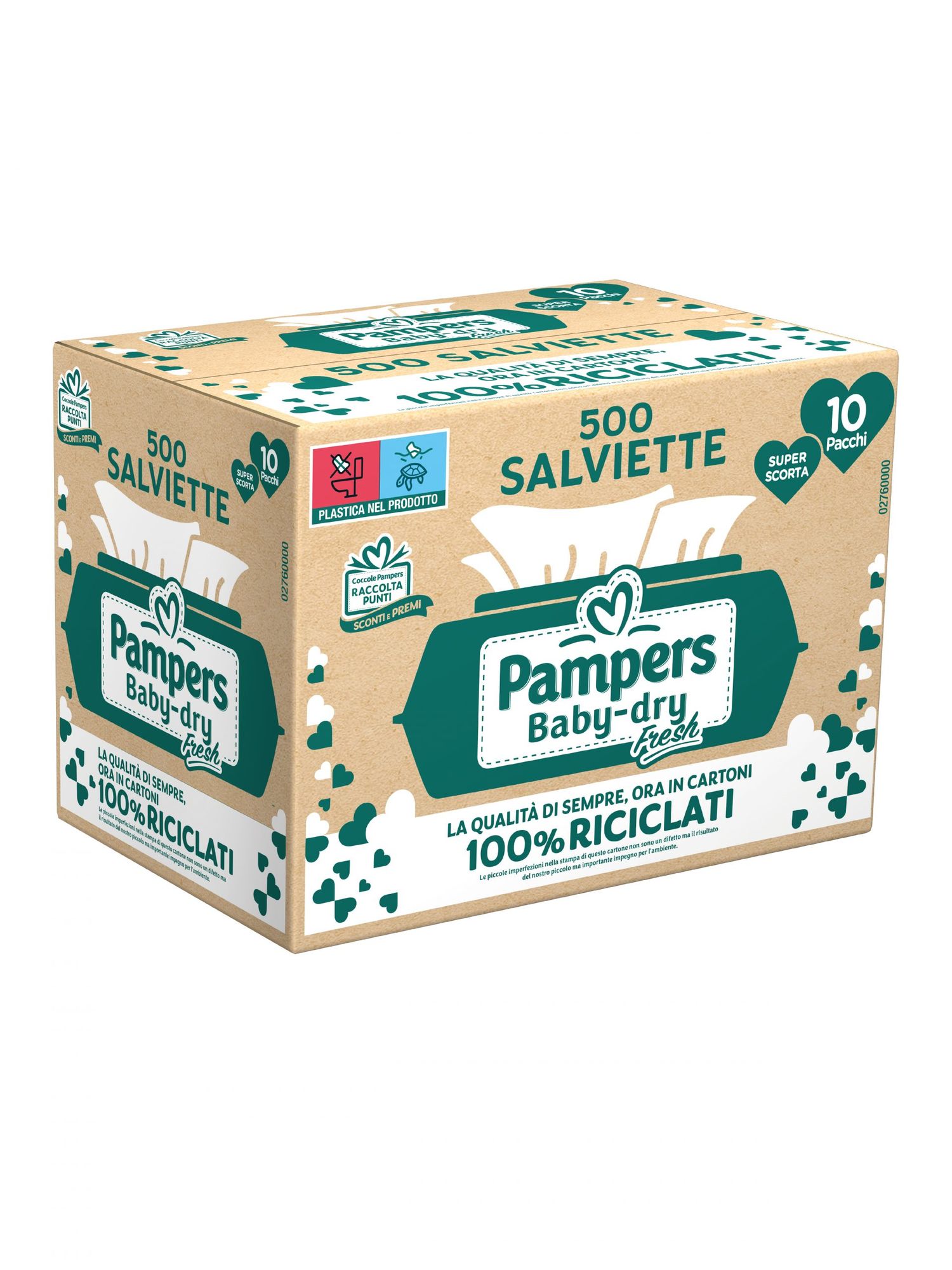 Pampers baby fresh salviettine, pacco scorta da 500 pezzi - Catalogo Pampers